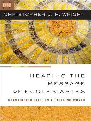 cover image of Hearing the Message of Ecclesiastes